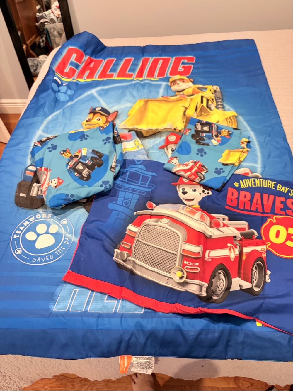 Paw Patrol 4-Piece Crib/Toddler Bedding Set – Nickelodeon